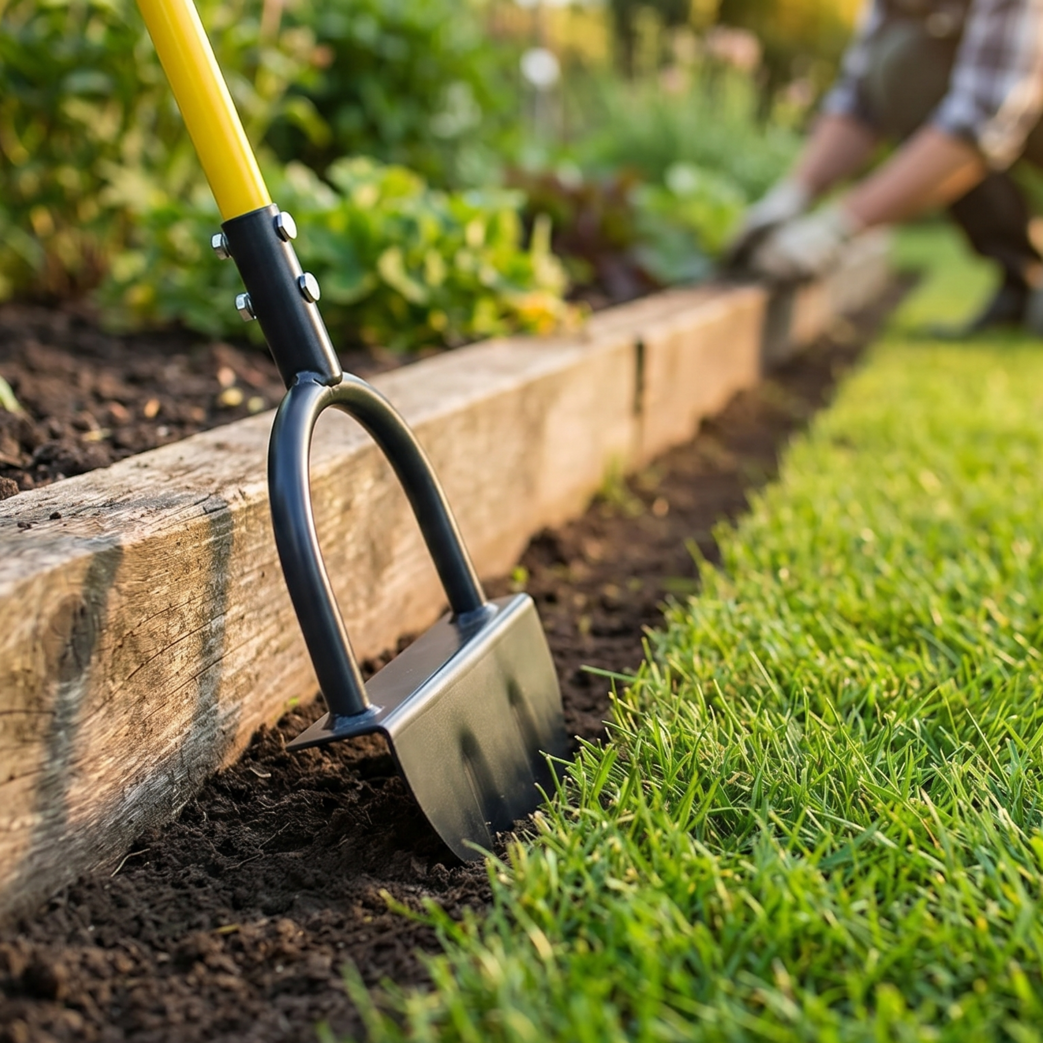 Lawn Edger Tool with Half-Moon Design – Clean Lawn Edges, Garden Beds