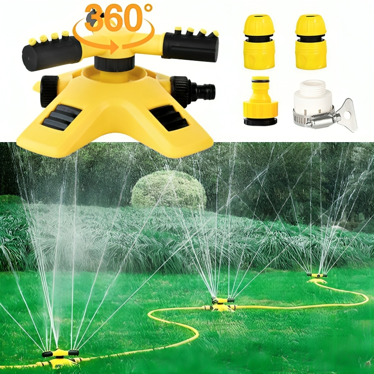 Lawn Sprinkler System with 360° Coverage, Adjustable Nozzles – Efficient Watering, Garden Care