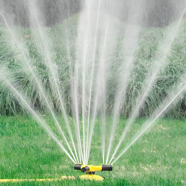 Lawn Sprinkler System with 360° Coverage, Adjustable Nozzles – Efficient Watering, Garden Care