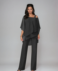 Layered Two-Piece Set in Soft Fabric for Casual Wear and Layering