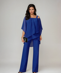 Layered Two-Piece Set in Soft Fabric for Casual Wear and Layering