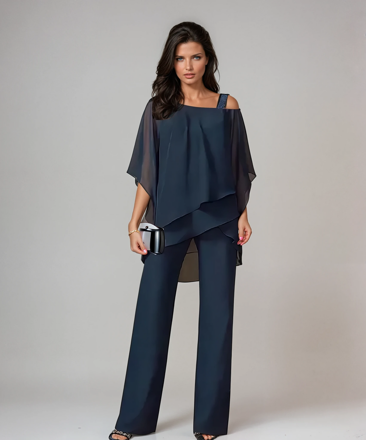 Layered Two-Piece Set in Soft Fabric for Casual Wear and Layering