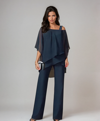Layered Two-Piece Set in Soft Fabric for Casual Wear and Layering
