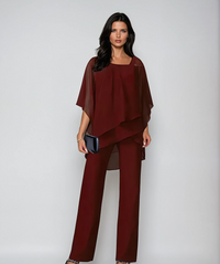 Layered Two-Piece Set in Soft Fabric for Casual Wear and Layering