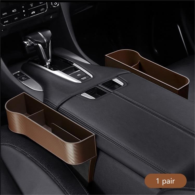 Leather Car Seat Organizer with Cup Holder – Extra Storage, Convenient Travel