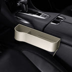 Leather Car Seat Organizer with Cup Holder – Extra Storage, Convenient Travel