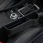 Leather Car Seat Organizer with Cup Holder – Extra Storage, Convenient Travel