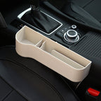 Leather Car Seat Organizer with Cup Holder – Extra Storage, Convenient Travel