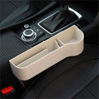 Leather Car Seat Organizer with Cup Holder – Extra Storage, Convenient Travel