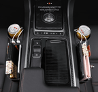 Leather Car Seat Organizer with Cup Holder – Extra Storage, Convenient Travel