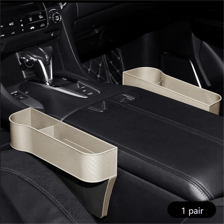 Leather Car Seat Organizer with Cup Holder – Extra Storage, Convenient Travel
