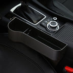 Leather Car Seat Organizer with Cup Holder – Extra Storage, Convenient Travel