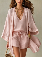 Lightweight Casual Three-Piece Layered Outfit for Everyday Wear