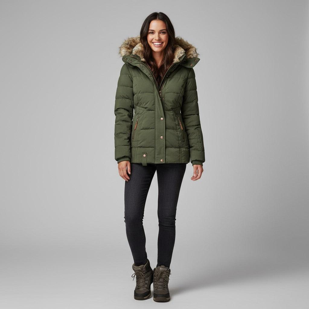 Lined Winter Jacket for Women | Elegant Design | Warm and Stylish Outerwear for Cold Weather
