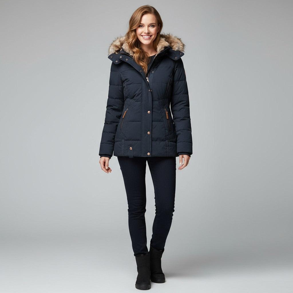 Lined Winter Jacket for Women | Elegant Design | Warm and Stylish Outerwear for Cold Weather