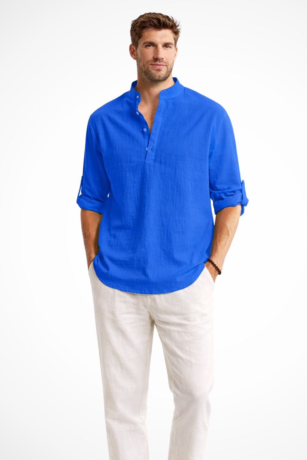 Linen Collared Men's Shirt UK – Smart Casual & Holiday & Resort Wear