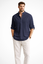 Linen Collared Men's Shirt UK – Smart Casual & Holiday & Resort Wear