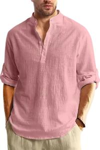 Linen Collared Men's Shirt UK – Smart Casual & Holiday & Resort Wear