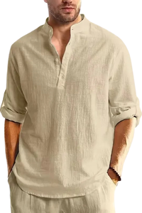 Linen Collared Men's Shirt UK – Smart Casual & Holiday & Resort Wear
