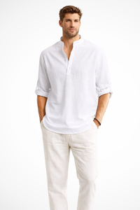 Linen Collared Men's Shirt UK – Smart Casual & Holiday & Resort Wear