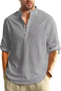 Linen Collared Men's Shirt UK – Smart Casual & Holiday & Resort Wear