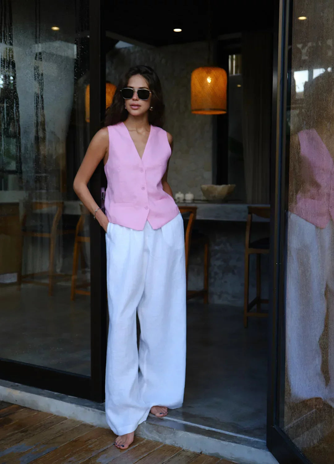 Linen Wide Leg Trousers for Women UK – Summer Holiday & Resort Wear