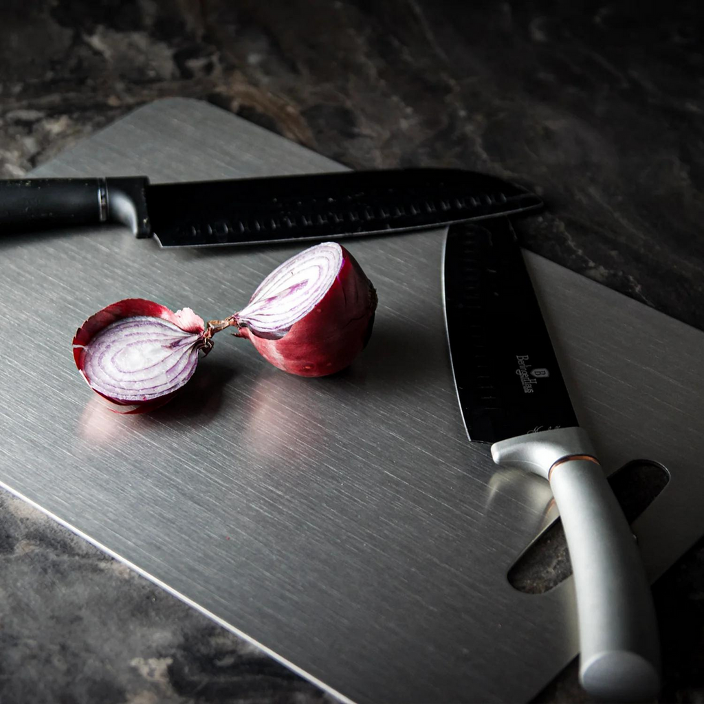 Medical Grade Titanium Cutting Board - Safe Non-Porous Surface – Kitchen, Dining