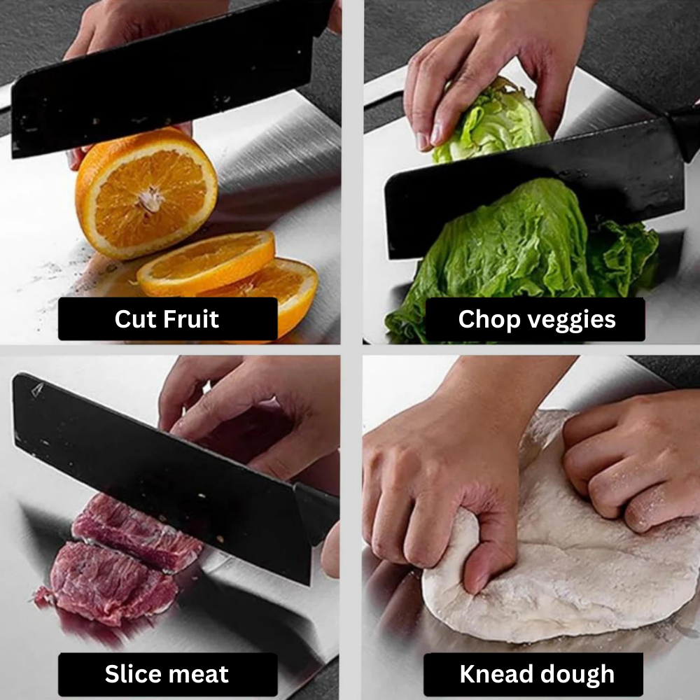 Medical Grade Titanium Cutting Board - Safe Non-Porous Surface – Kitchen, Dining