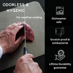 Medical Grade Titanium Cutting Board - Safe Non-Porous Surface – Kitchen, Dining