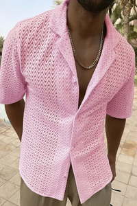Collared Short Sleeve Men's Shirt UK – Smart Casual & Holiday & Resort Wear