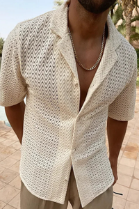 Collared Short Sleeve Men's Shirt UK – Smart Casual & Holiday & Resort Wear