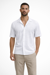 Collared Short Sleeve Men's Shirt UK – Smart Casual & Holiday & Resort Wear