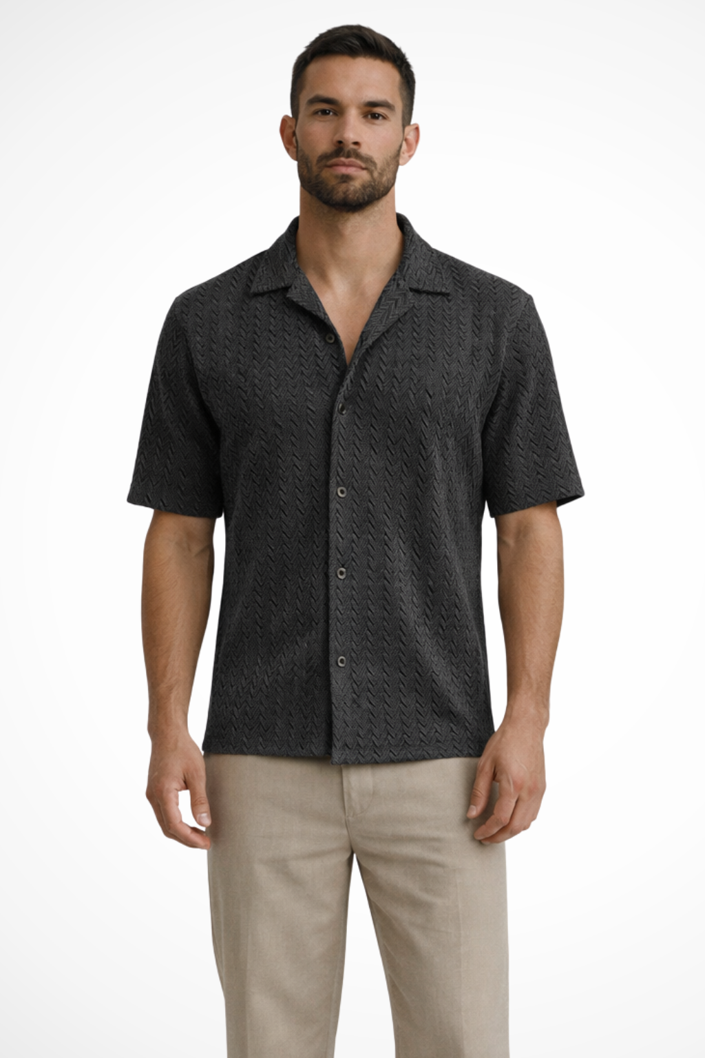 Collared Short Sleeve Men's Shirt UK – Smart Casual & Holiday & Resort Wear