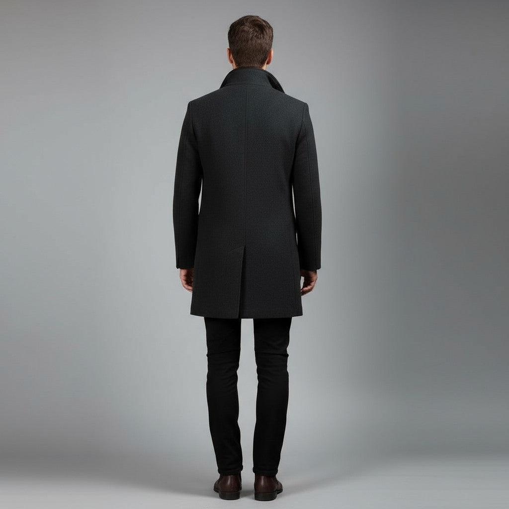 Men's Classic Wool Overcoat | Warm, Stylish Outerwear for Formal and Casual Occasions
