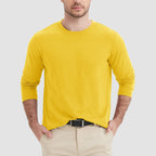 Men's Cotton Crew Neck T-Shirt - Soft Breathable Everyday Wear Essential