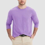 Men's Cotton Crew Neck T-Shirt - Soft Breathable Everyday Wear Essential