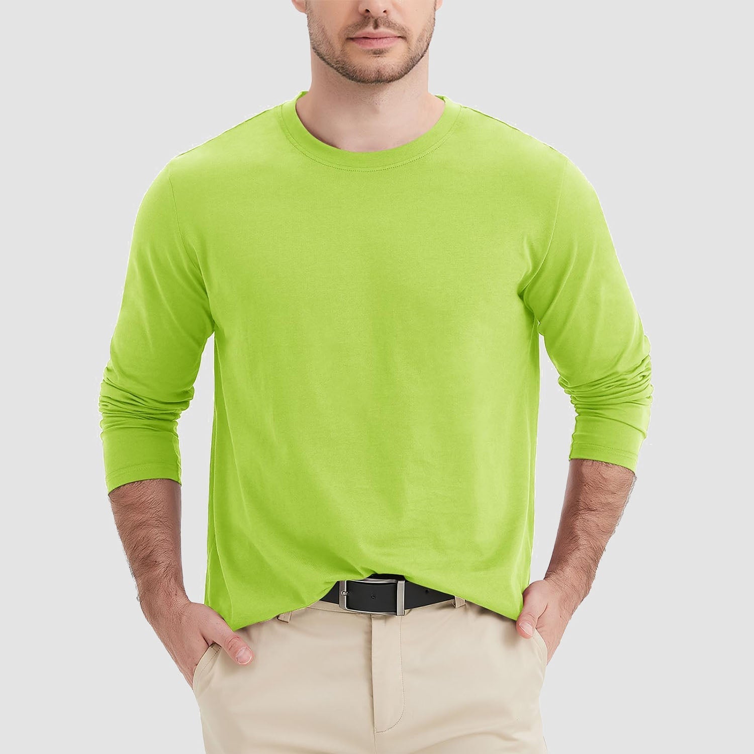 Men's Cotton Crew Neck T-Shirt - Soft Breathable Everyday Wear Essential