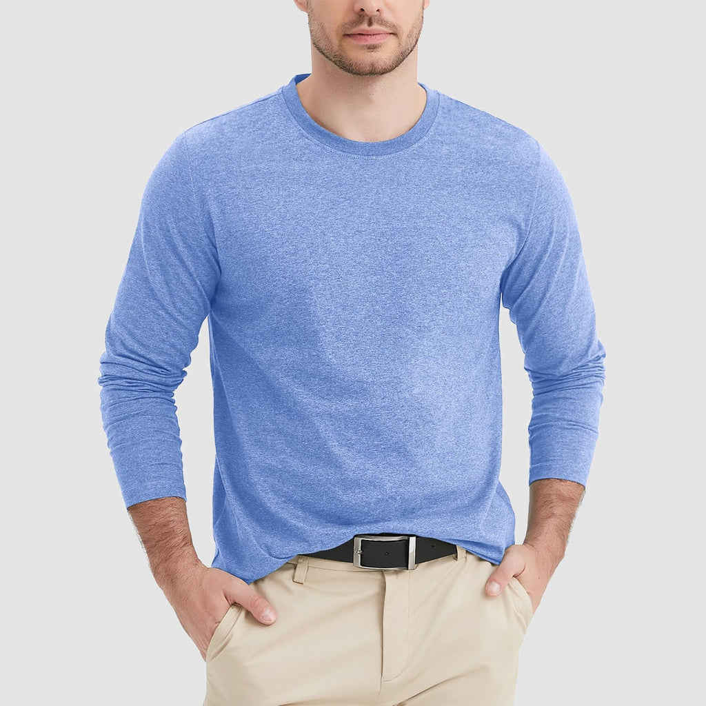 Men's Cotton Crew Neck T-Shirt - Soft Breathable Everyday Wear Essential