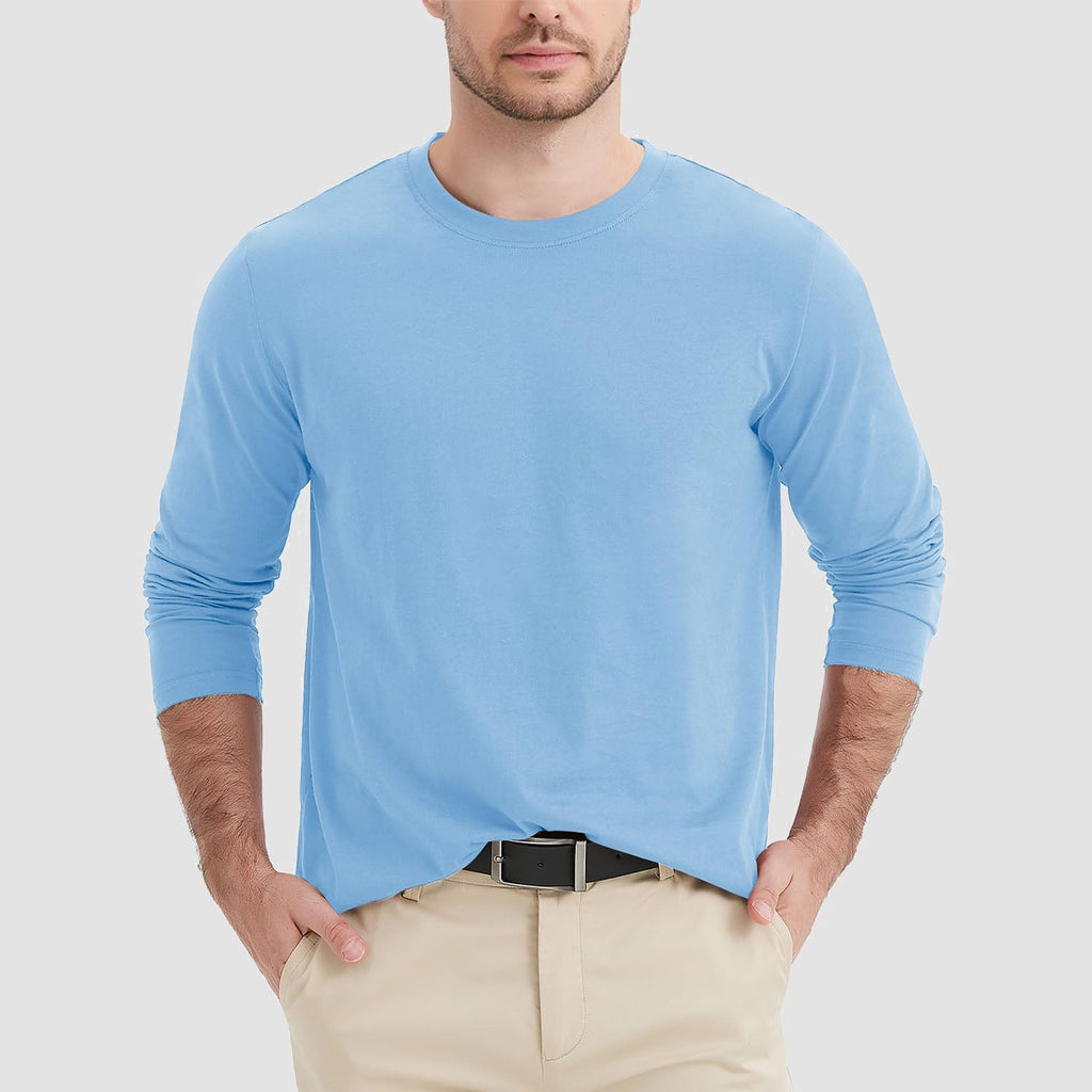 Men's Cotton Crew Neck T-Shirt - Soft Breathable Everyday Wear Essential