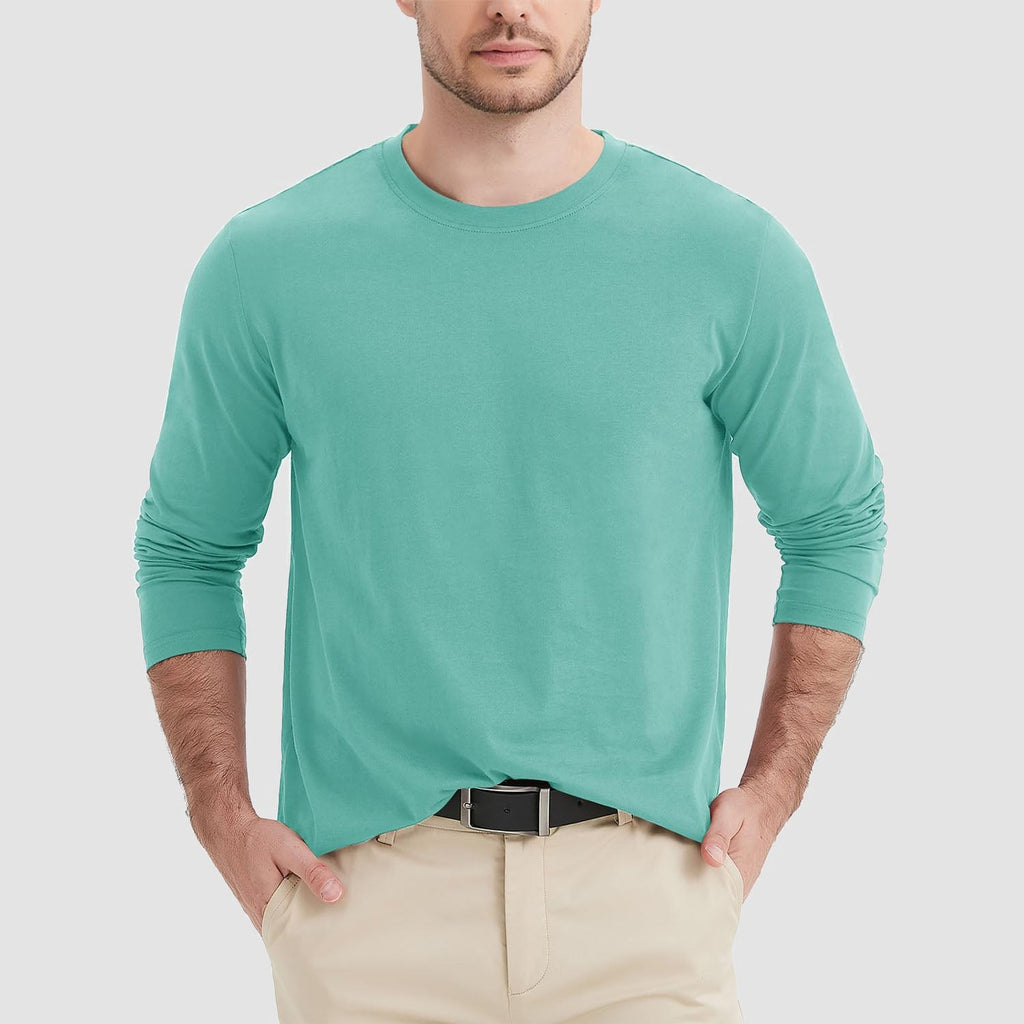 Men's Cotton Crew Neck T-Shirt - Soft Breathable Everyday Wear Essential