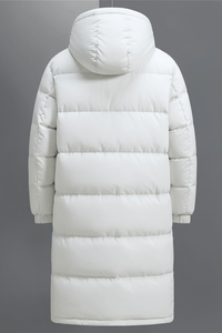 Men's Heavy Insulated Hooded Trench Coat - Relaxed Fit, Warm Outerwear for Cold Weather