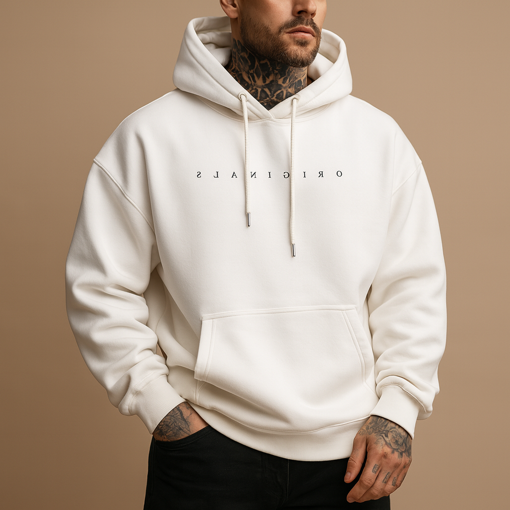 Men's Hooded Sweatshirt - Soft Cotton Blend - Modern Fit - Casual Wear for Everyday Comfort