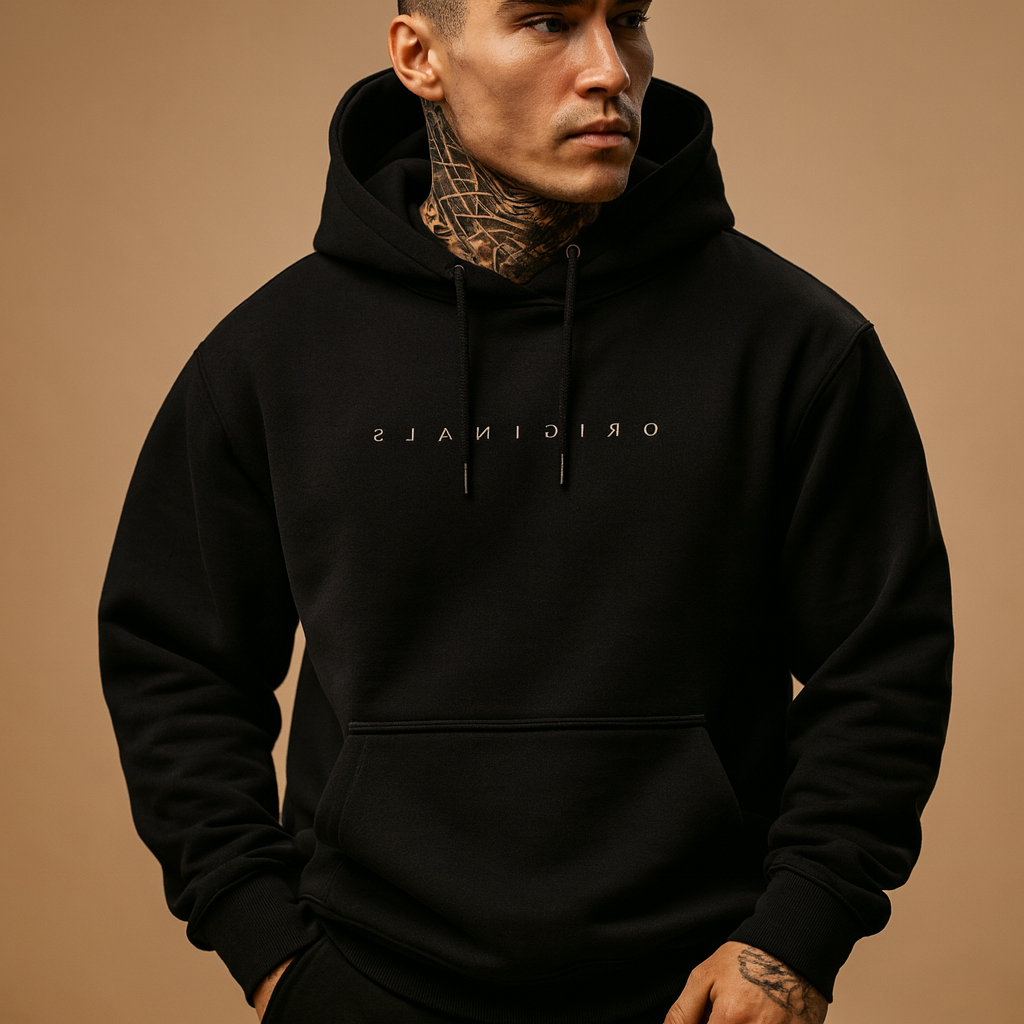 Men's Hooded Sweatshirt - Soft Cotton Blend - Modern Fit - Casual Wear for Everyday Comfort
