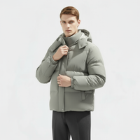 Men's Insulated Puffer Winter Jacket - Waterproof Parka for Cold Weather Outdoor Activities