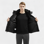 Men's Insulated Puffer Winter Jacket - Waterproof Parka for Cold Weather Outdoor Activities