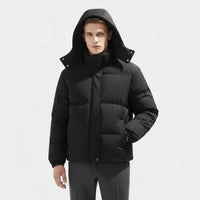 Men's Insulated Puffer Winter Jacket - Waterproof Parka for Cold Weather Outdoor Activities