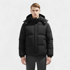 Men's Insulated Puffer Winter Jacket - Waterproof Parka for Cold Weather Outdoor Activities