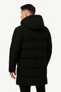 Men's Insulated Waterproof Puffer Jacket - Warm Winter Coat for Outdoor Activities