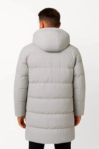 Men's Insulated Waterproof Puffer Jacket - Warm Winter Coat for Outdoor Activities