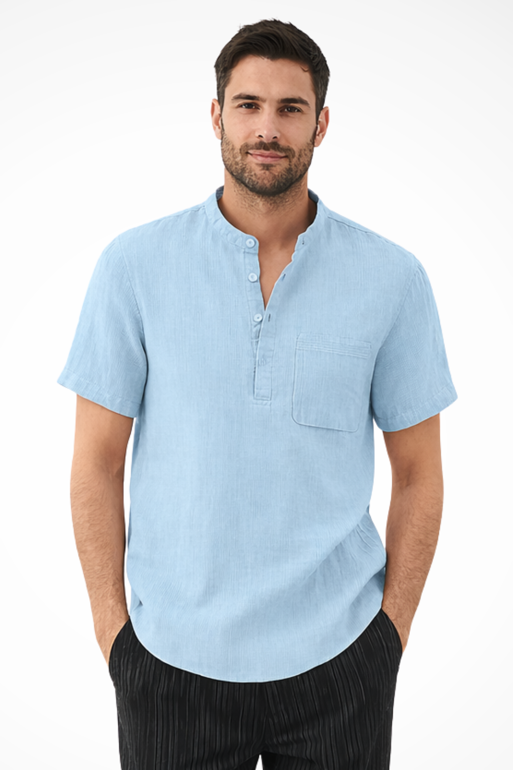Linen Short Sleeve Men's Shirt UK – Smart Casual & Holiday & Resort Wear